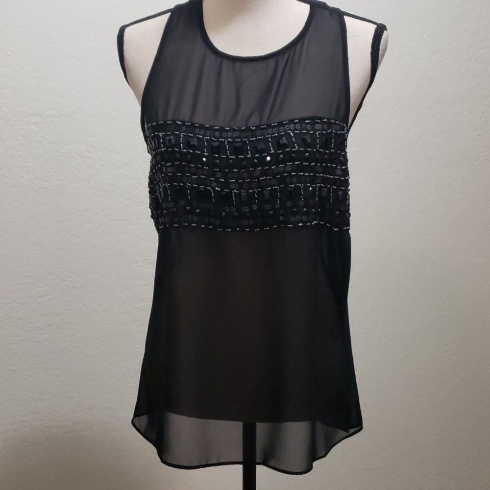 Sheer beaded top